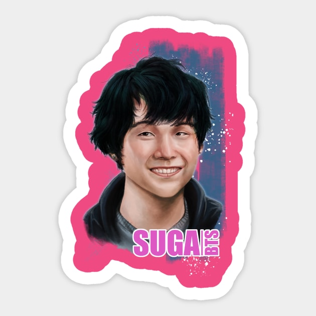 BTS-Suga Sticker by Allentot